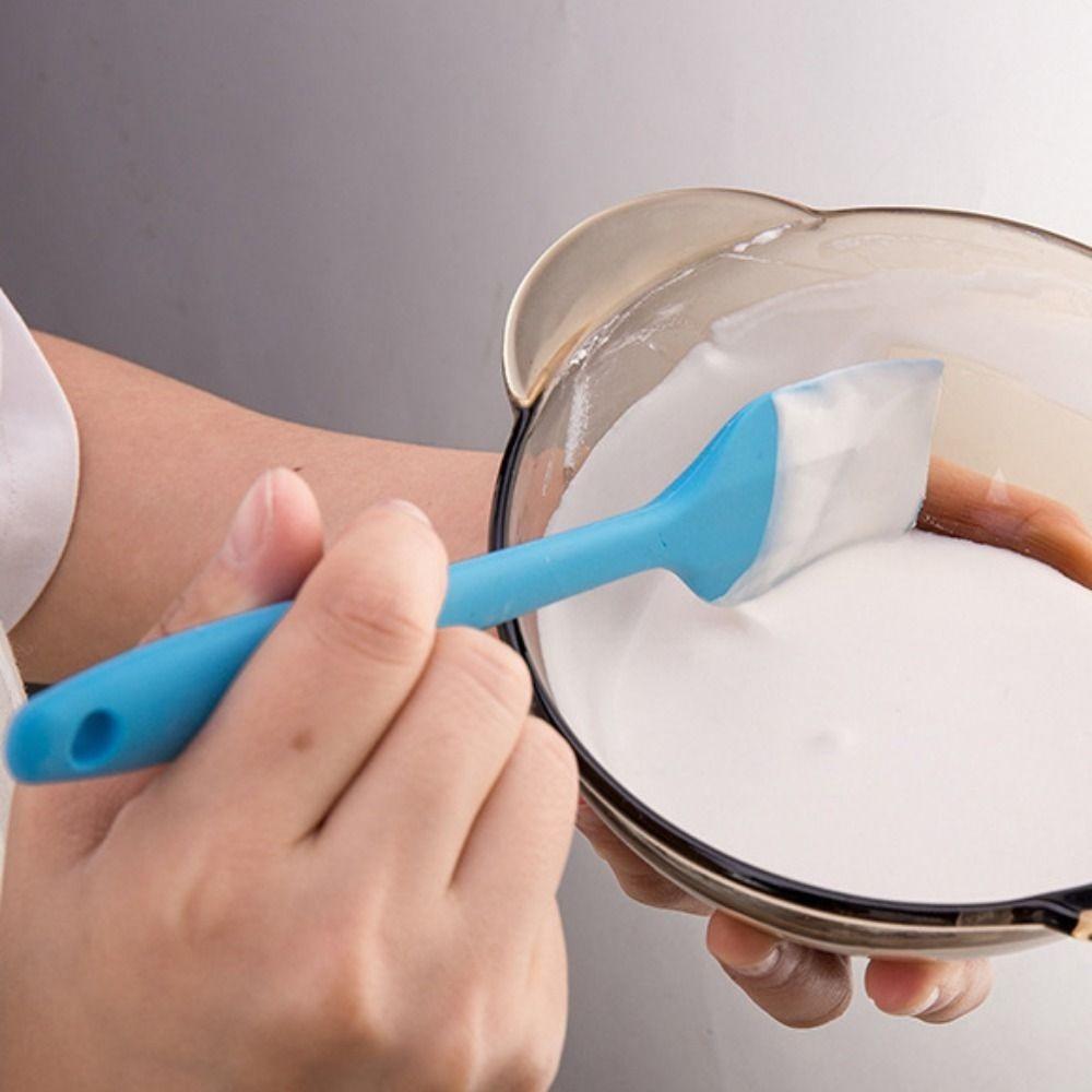 4pcs Food Grade Silicone Baking Cream Scraper Non Stick Butter Mixer Batter Scraper  Bakery