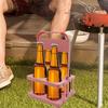 Beer Basket Wine Rack Holder Wine Holder Rack Bottle Carrier Organizer Portable Foldable Beverage Bottle Carrier For Baseball
