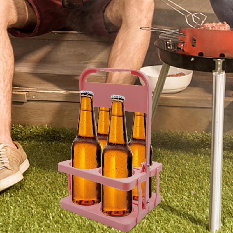 Beer Basket Wine Rack Holder Wine Holder Rack Bottle Carrier Organizer Portable Foldable Beverage Bottle Carrier For Baseball