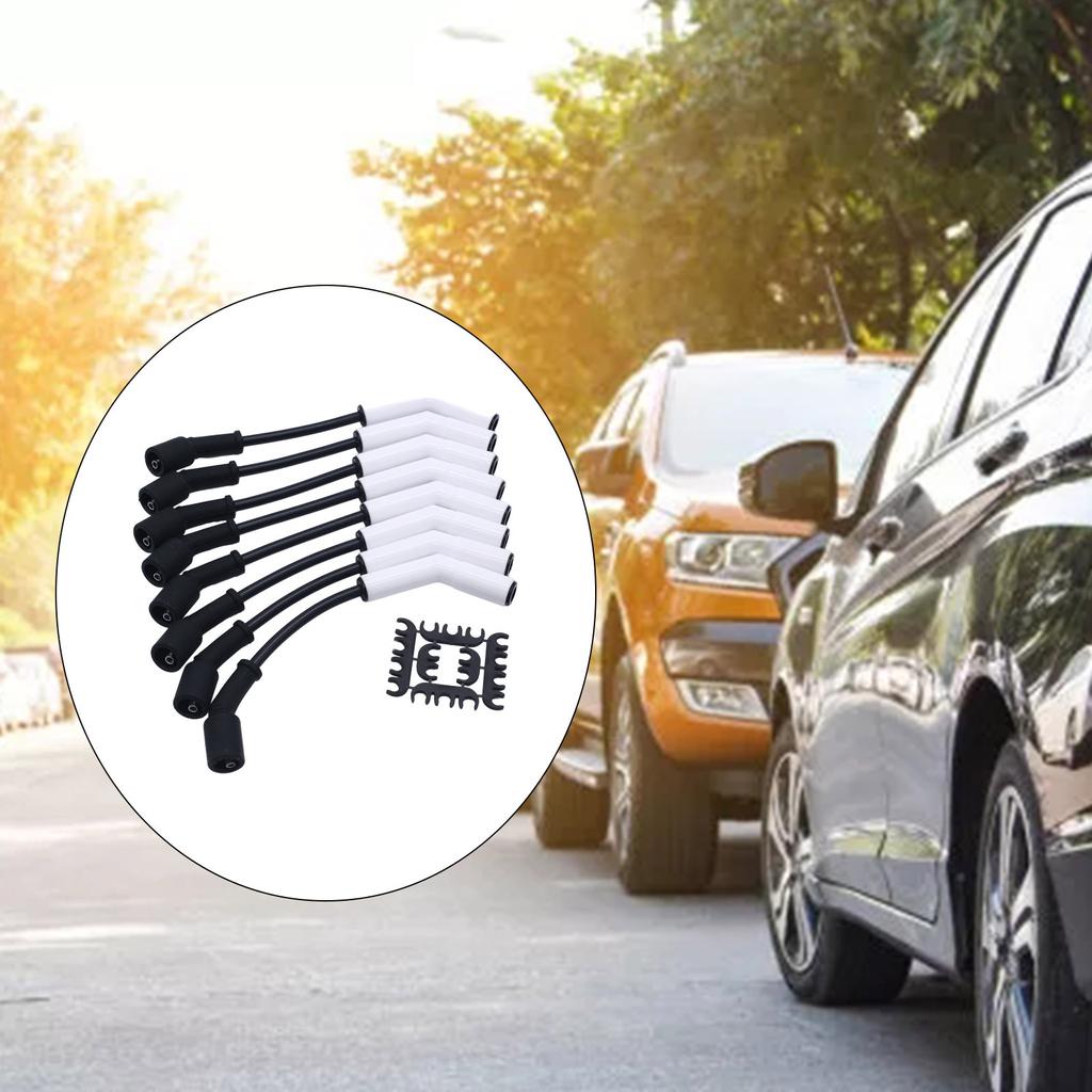 9070C Spark Plug Wire Set with Terminals 2000℉ Ceramic Boot Temperature for LS3LS7 LS4 LTW4L7 Street Driven Application