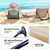 Ultra-lightweight Folding Chair, Adjustable, Ideal for Camping, Beach, Fishing and Road Trips - Sturdy Aluminum Frame
