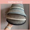 Brim Wide Women Woven Fisherman Hat With Polyester Material For Summer Gift