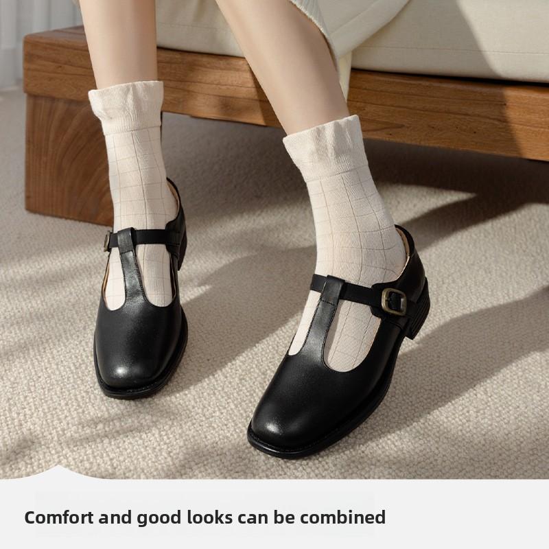 Autumn and Winter Thickened Socks, Women's Mulberry Silk Mid-calf Socks, Loose Boneless Socks for Postpartum Women