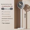Rechargeable Vertical Floor and Desktop Circulation Fan for Home and Office