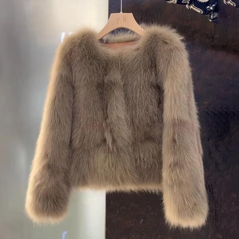 2025 Winter Fashion Fluffy Faux Fox Fur Women's Coat - Sexy, Sustainable, European & American Style