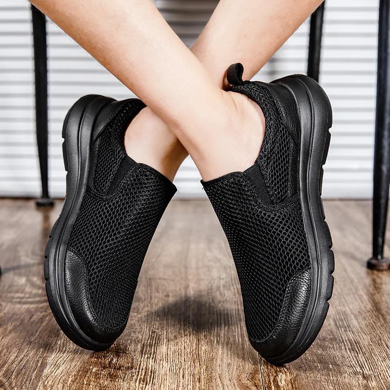 Fashion Men's Breathable Slip On Classic Shoes Comfy Casual Durable Lightweight Walking Shoes 2025