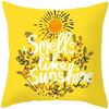 Summer Yellow Pineapple Leaf Print Pillow Case Home Decor % Polyester Throw Pillow Cover for Sofa Funda Cojin _ CushionsTPR ,(1)