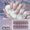 1 Sheet Gel Nail Strip UV Free Easy Apply Remove Self-adhesive Nail Sticker Long Lasting Waterproof Quality Glitter Solid Color Decorative Nail Wrap