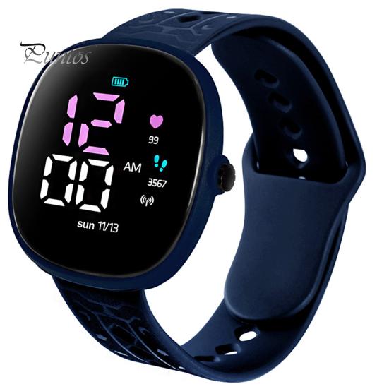 Luminous Digital Watch M12 Electronic Life Waterproof Fashion Accessories LED Large Screen Boys Girls Sports for Daily Wear