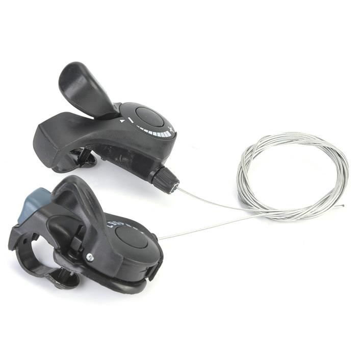 Manette de vitesse au pouce - TMISHION - 7 vitesses - Compatible VTT et vélo pliant - Noir - Mixte