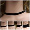 Svart Sammet Choker Halsband Goth Gotisk Handgjord Retro Burlesk Smycke