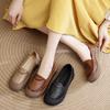 Leather Beef Tendon Soft Sole Medium Women's Shoes Mother Pedal Medium Old New Soft Leather Shoes Comfortable Super Soft Single Shoes