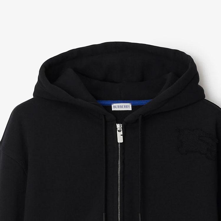 Burberry Equestrian Knight Design Appliqué Hoodie 80849801