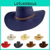 Sombrero de Cowboy de Ala Ancha Estilo Vintage Para Hombres y Mujeres En Colores Clásicos Y Tejido Suave de Ante