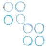 8 Rolls 0.6 3mm Aluminum Craft Wire Jewelry Beading Wire Craft Making Supplies Light Blue