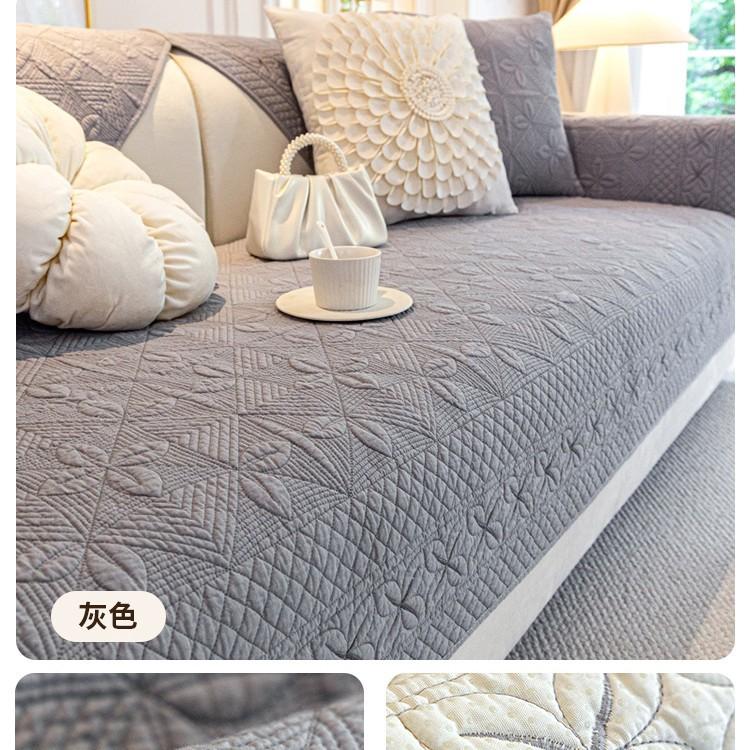 Cotton Sofa Cushion Universal In All Seasons, Pure Cotton  New Non-Slip Seat Cushion, Leather Sofa Cover, Backrest Towel Cover Cloth