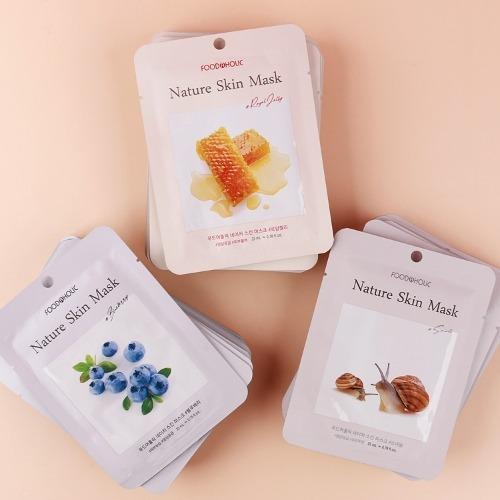 

[FoodaHolic] (30 sheets) Nature Skin Nourishing Mask Pack (Snail, Berry, Royal)_631373