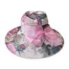 Summer printed big brim sunshade mother hat outdoor seaside beach sunscreen sun hat breathable thin bucket hat