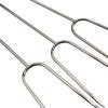 U-Shaped Anti-Scalding BBQ Fork - Portable Iron-Plated Outdoor Tool with PP Handle