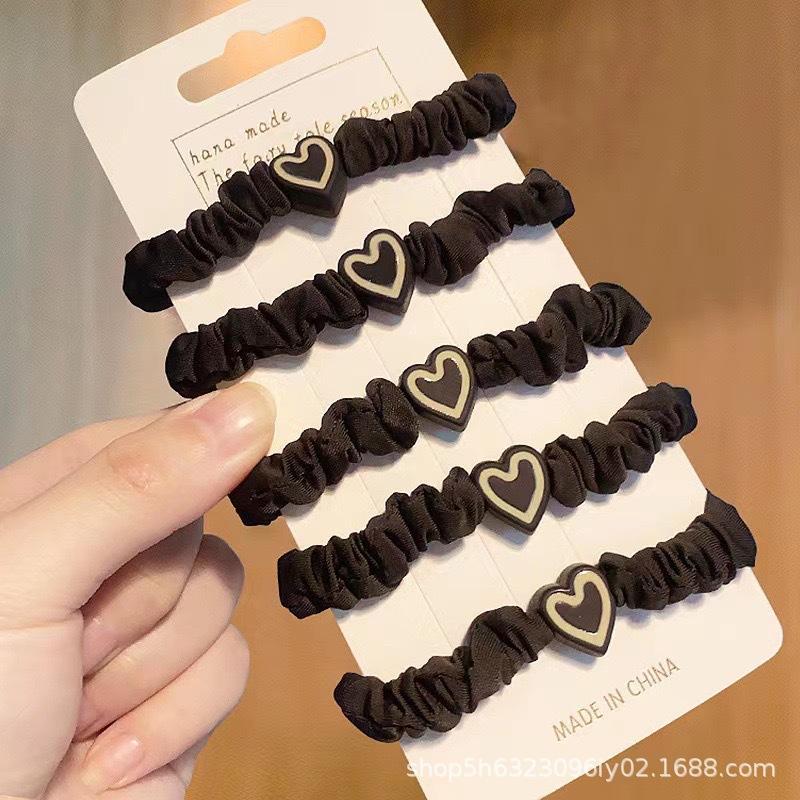 Simple Cute Bear Hair Tie High Elasticity Hair Band for Women New Hair Ring Durable Bun Hair Accessory Elastic Band