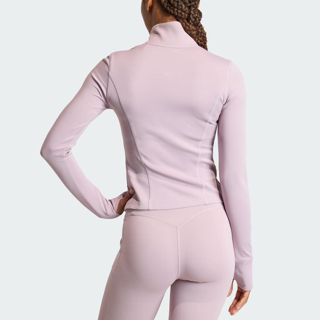 Adidas Optime Essentials Quick-Dry Half-Zip Sports Top Women tops KF8551