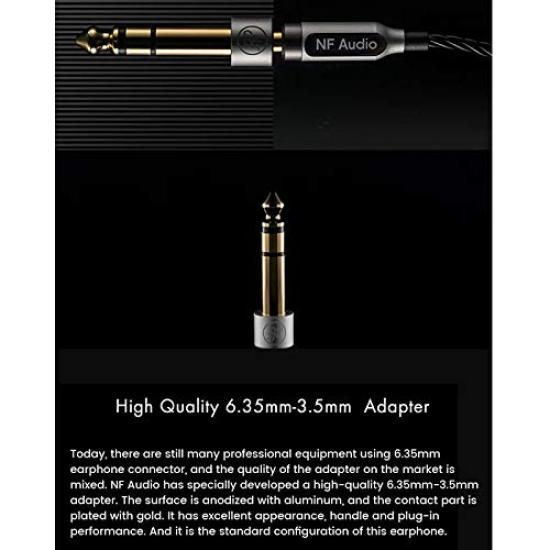 NF AUDIO NA2+ Dual Cavity Dynamic Aluminum HiFi Deep Bass Earphones, Monitor, In-Ear, 5N Silver Plated, OFC 2-Pin 0.78mm CNC Re-cableable Earphones