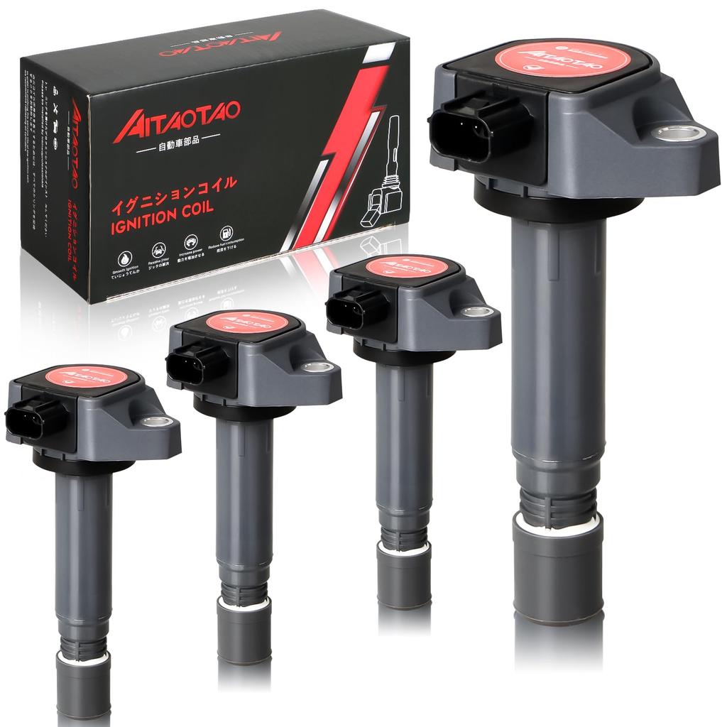 AITAOTAO Car Ignition Coil Set of 4 Honda 30520-RNA-A01 Step Wagon RK1 RK2 Step