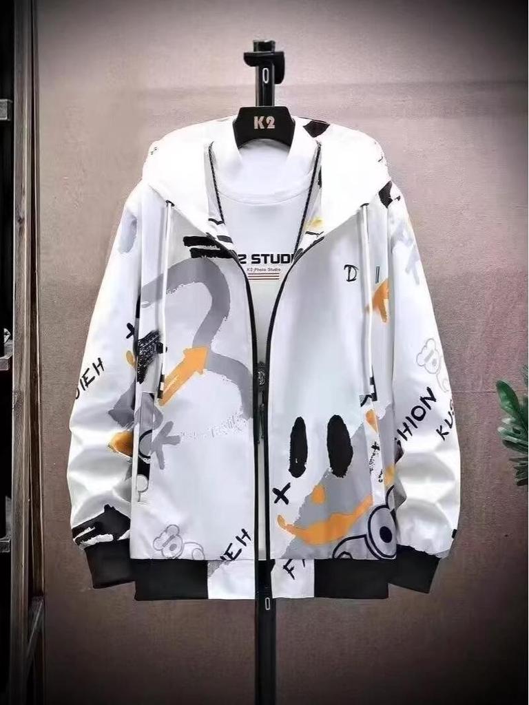 Samt-Kapuzenpullover für Teenager-Jungen Herbst/Winter - Stylische, locker sitzende Jacke