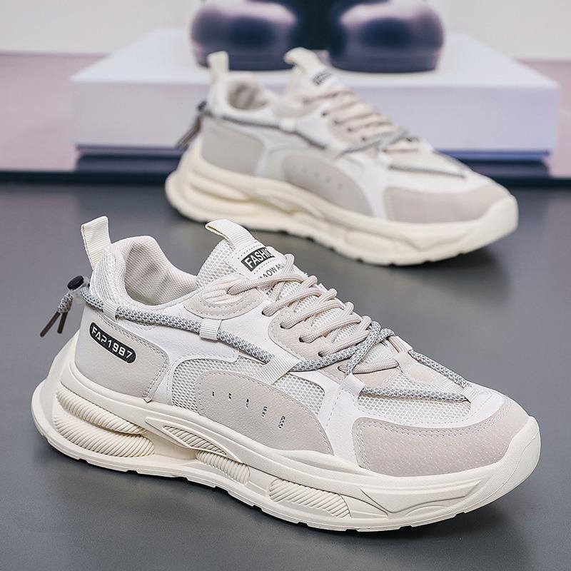 Luxury Men's Platform Sneakers Breathable Running Shoes New Thick Soled Casual Shoe Mens Tennis Training Shoes Lace Up Dad Shoes