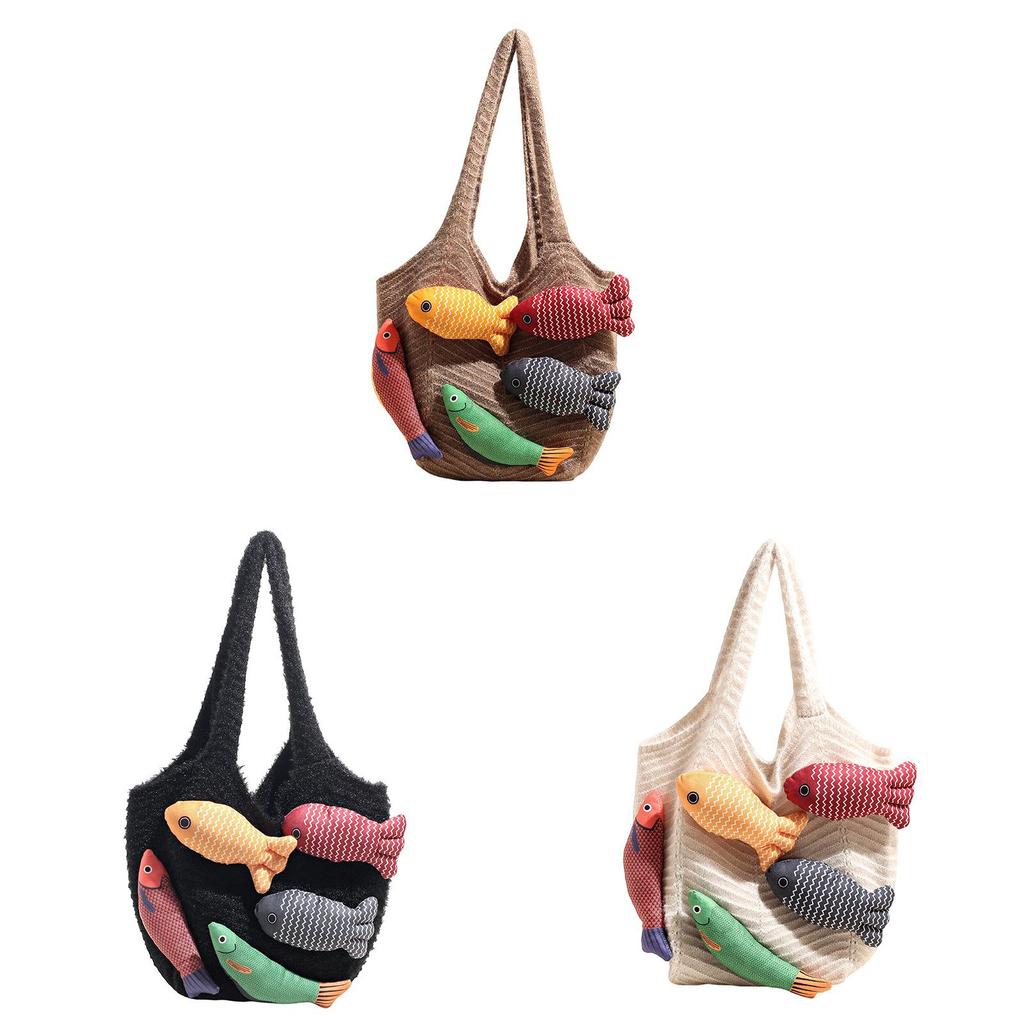 Borsa Tote Casual in Cotone da Donna con Design Intrecciato e Apertura Superiore per Uso Quotidiano