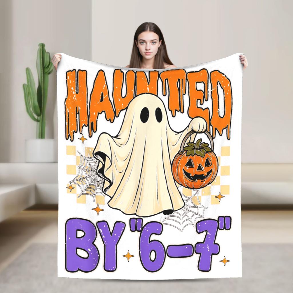 Warm Blanket Travel 67 Six Seven 6 7 Funny Italian Brainrot Gaming Meme Throw Blanket  Flannel Bedspread For Bedroom Bed Cover
