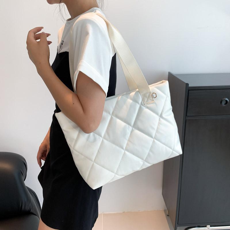 Fashionable Pu Tote Bag For Women Trendy Street Style Large Casual Handbag