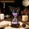 Engravable Creative Wooden Hourglass Timer (30/60 Min) - Decorative Ornament and Perfect Gift for Home or Office.