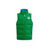 Originals FW22 Velvet Vest Solid Logo Print Zipper Down Vest Women Vests Green IB2029