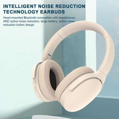 ANC Headphones Active Noise Cancelling Bluetooth-compatible 5.3 Immersive Music Experience Over Ear Stereo Headset