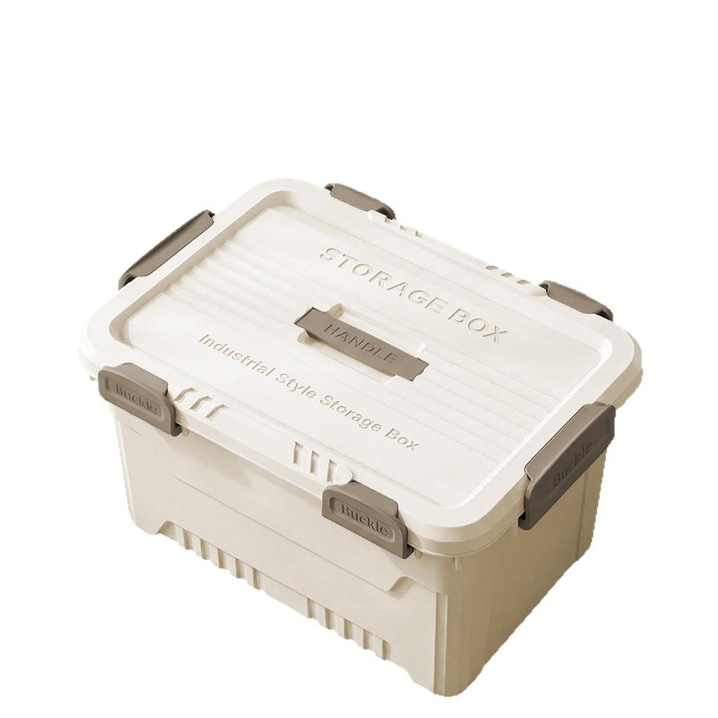 Eight-buckle Dust-proof Storage Box, Thickened Plastic, Large-capacity Household Clothing, Toy Sorting, Storage Box, Car Moving