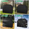 58 1-5pcs Inch Outdoor Grill Cover Garden Heavy Duty Waterproof Barbecue Furniture Covers Anti-UV Fade Resistant Cover with Hook