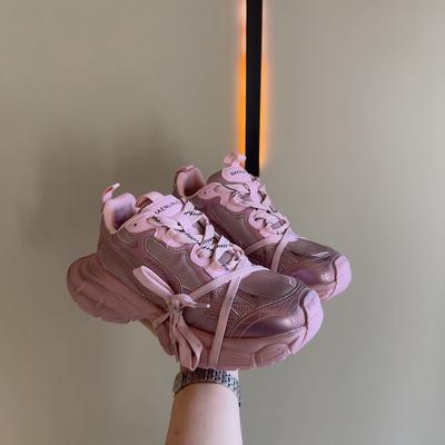 2025 nieuwe oude Parijs platform casual sportschoenen papa schoenen dames hoogteverhoging ademende hardloopschoenen veelzijdig roze