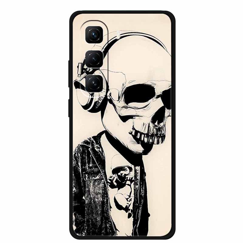 For Infinix Hot 60 Pro+ Case Cool Cartoon Soft Silicone TPU Black Cover For Infinix Hot 60 Pro Plus ShockProof Phone Case X6886