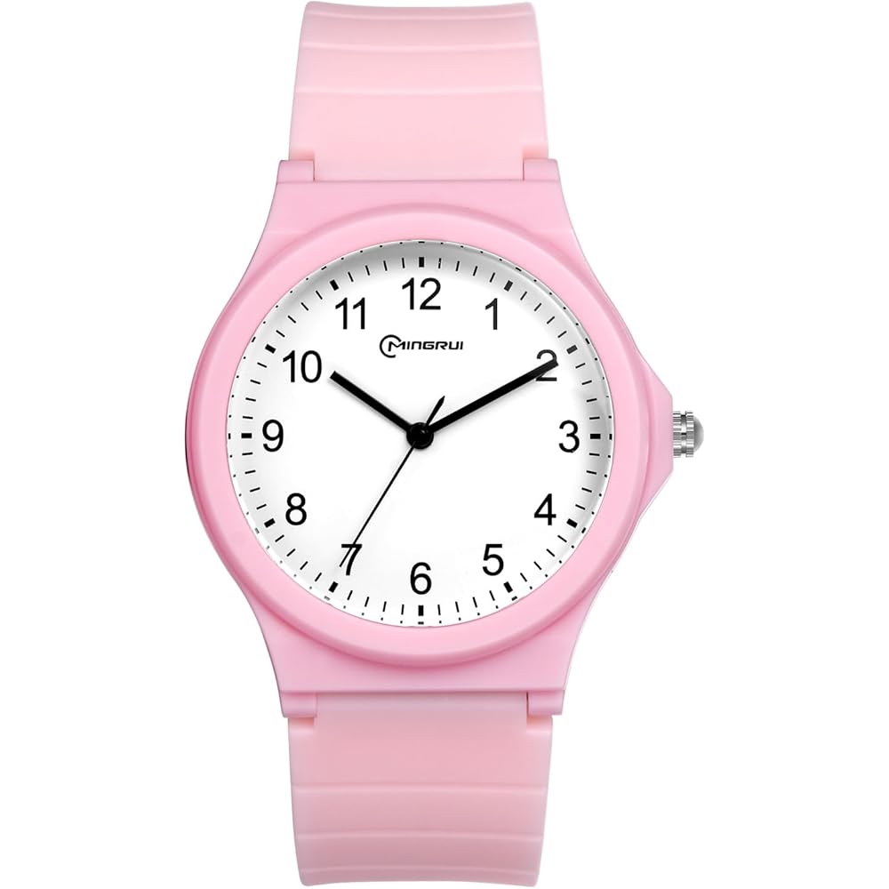 Silicone Analog Sports Watch Waterproof Simple Cute Rubber Strap Fashion Accessory
