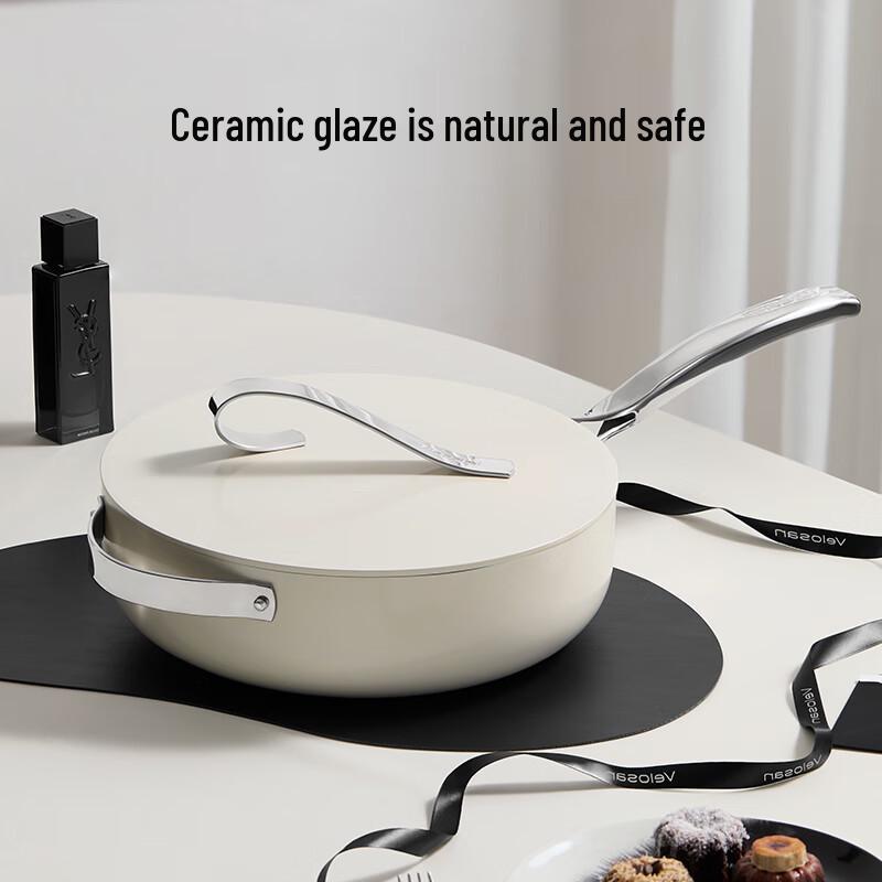 Wenlunshan 26cm 304 Stainless Steel Non-stick Frying Pan