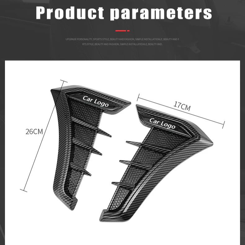 XOWS7 Carbon Black Sticker For Skoda Yeti Fabia Octavia 3 2 a5 Kodiaq Karoq Rapid Car Side Wing Fender Sticker Decals Body Accessories