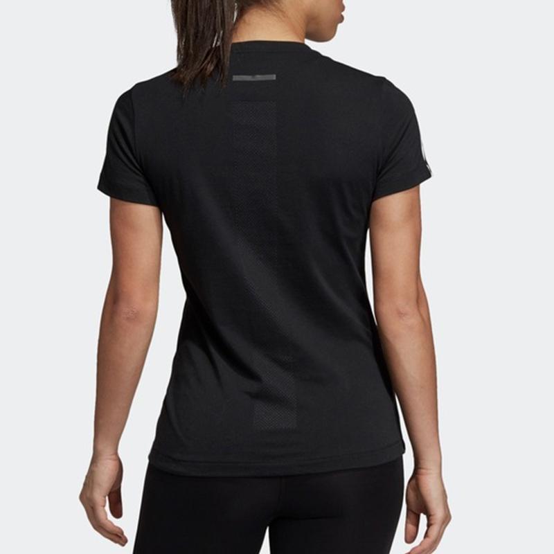 Adidas Run It Tee Soft Running T-Shirt Women Tops Black DZ8265