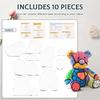 10Pc Memory Bear Template Ruler Set 10/12/15In Acrylic Memory Bear Pattern Template Sewing Template Bear Quilting Template Ruler