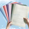 R6FF 5Pcs Clear File Paper Covers Top and Side Opening File Sleeves Ducoment Folders