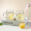 Vertical Stripe Borosilicate Glass Pitcher & 4 Cups Set, 1.5L