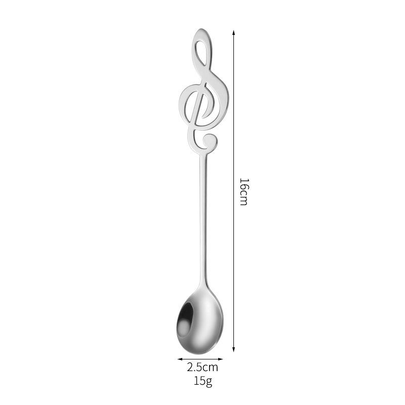 Kitchen Supplies Note Stainless Steel Coffee Spoon Snack Small Meal Spoon