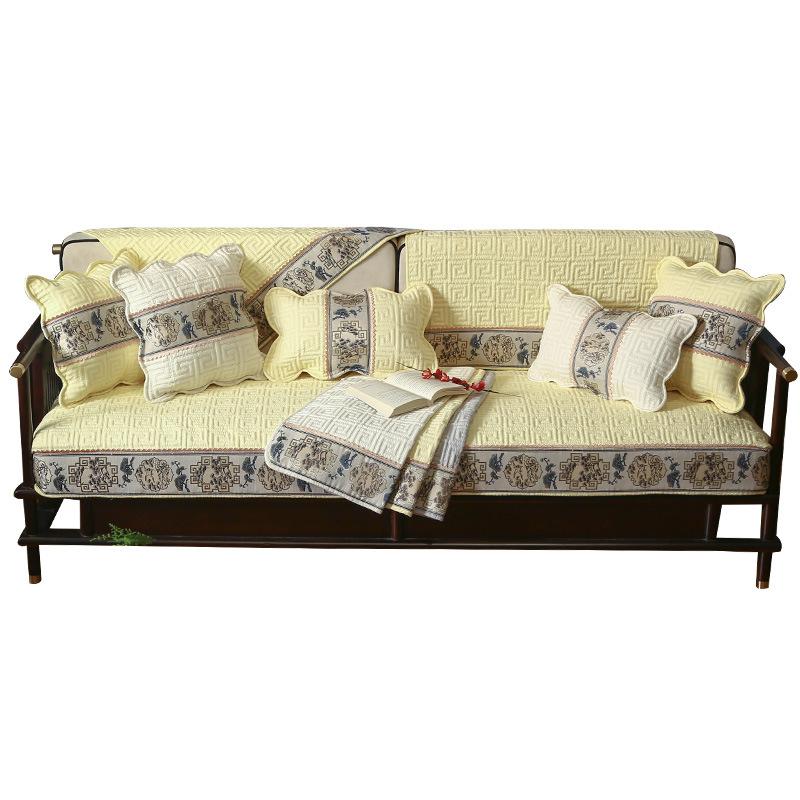 Nuovo Cuscino per Divano in Puro Cotone Cinese Quattro Stagioni Universale Antiscivolo Pelle Massello Cuscino per Divano