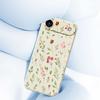 For iPhone 17 Air Case Small Flower Leaves Pattern Printing Straight Edge TPU Phone Back Cover