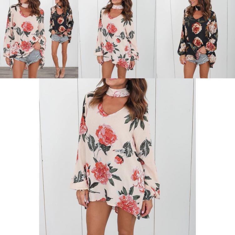Premium Quality Chemisier T-shirt For Women With Elegant Floral Print Design